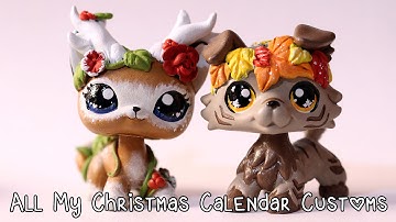 All My 24 Christmas Calendar LPS Customs!