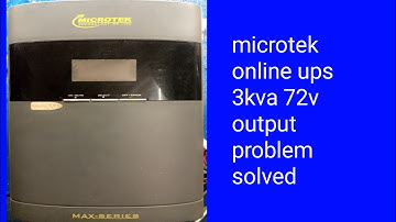 microtek online ups 3kva 72v output problem solved