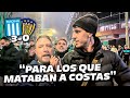 Reaccin con los hinchas  racing 30 sportivo luqueo   copa sudamericana