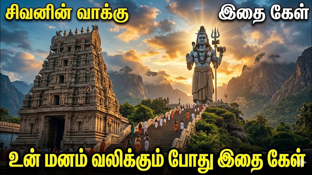சிவனின் வாக்கு 🕉️ இனி உன் மனம் வலிக்கும் போதும் இதை கேள் | Powerful Shiva Message Tamil
