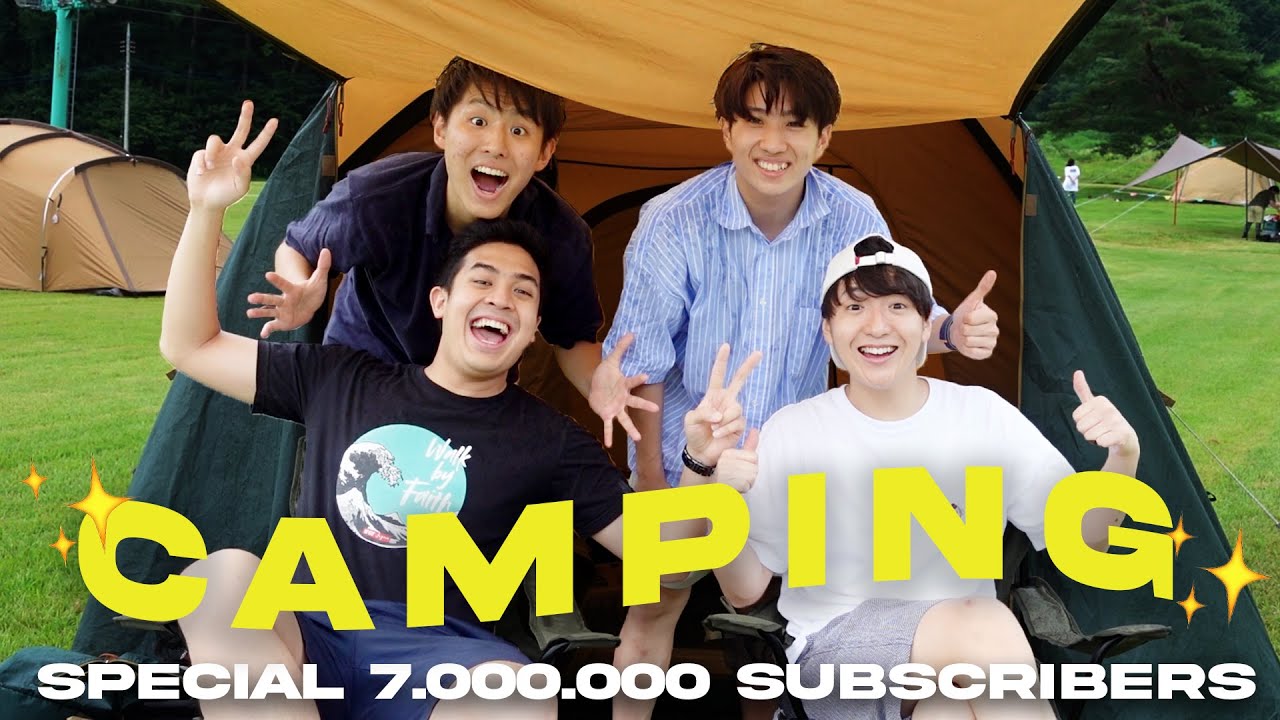 Rayakan 7 Juta Subscribers, Jerome Polin dan Wasedaboys Camping Seru di Jepang