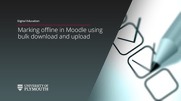 Marking offline in Moodle using bulk download and upload