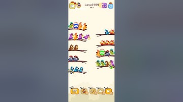 bird sort color game level 494 #gameartdesign #games #gamedesign #gameplay #gameartwork #gameart