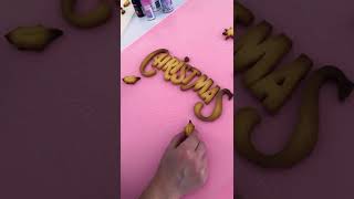 Christmas Food Lettering | #Shorts