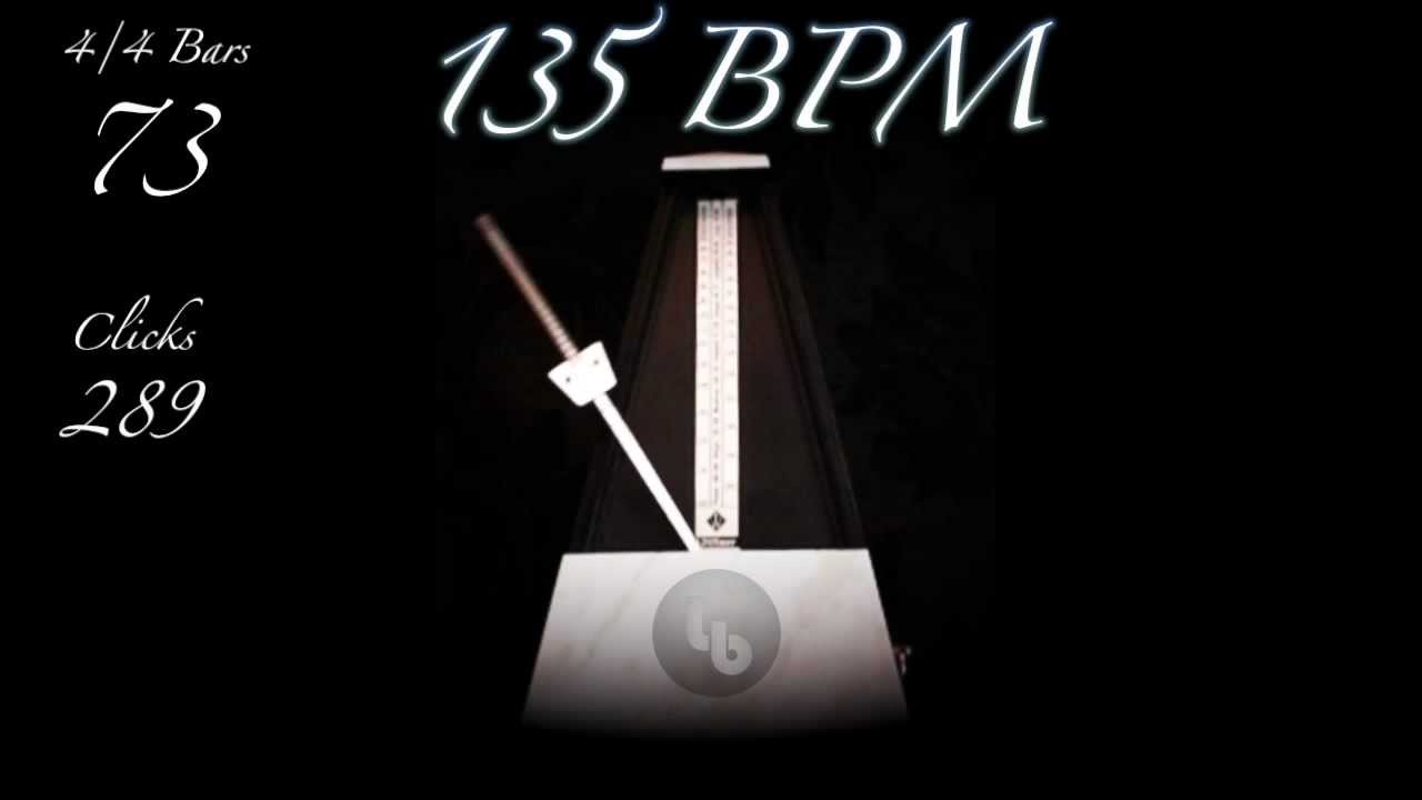 135 BPM Metronome - YouTube