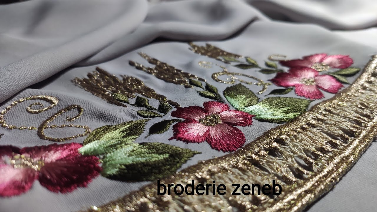 #embroidry_#cutwork#tashion_#dresses#outtiitsطريقة طرز تقريبي لليد 🌹👸📢📢📢📢