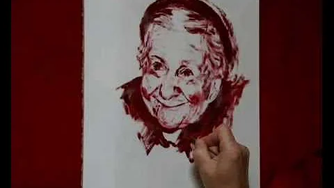 Painting in oils. Eugene Conway. Irena Sendler