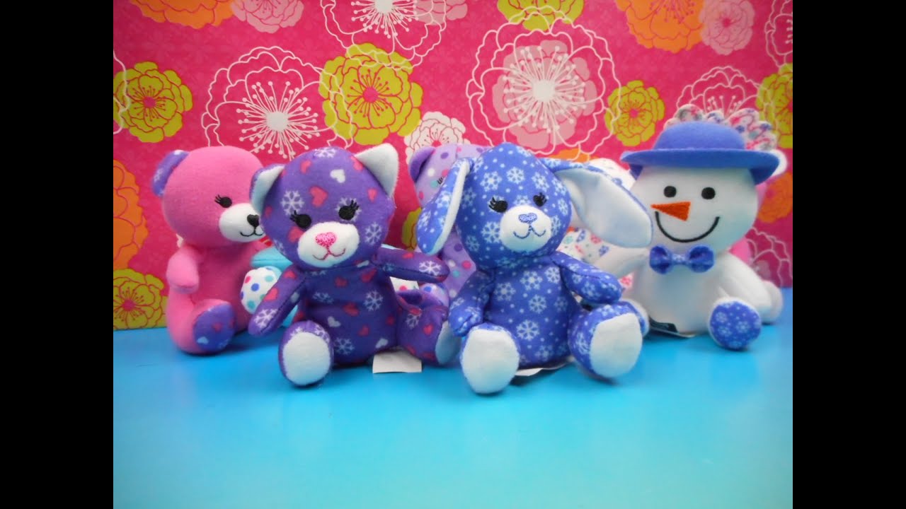 2015 MCDONALDS BUILD'A BEAR SET OF 8 HAPPY MEAL TOYS VIDEO REVIEW YouTube