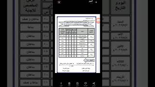 جدول امتحانات الصف الاول الاعدادي الفصل الدراسي الثاني لعام 2022/2021