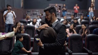 BEST Proposal in a Movie Theatre | Khushal \& Anisha | Stories By Rahul \& Kunal | REACTION