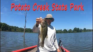 Bass Fishing Potato Creek State Park!