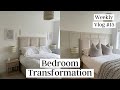 DIY PANELLING FOR UNDER £100! BEDROOM TRANSFORMATION! | WEEKLY VLOG