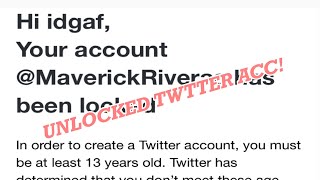 UNLOCKING A LOCKED TWITTER ACCOUNT | PHILIPPINES - Maverick Rivera