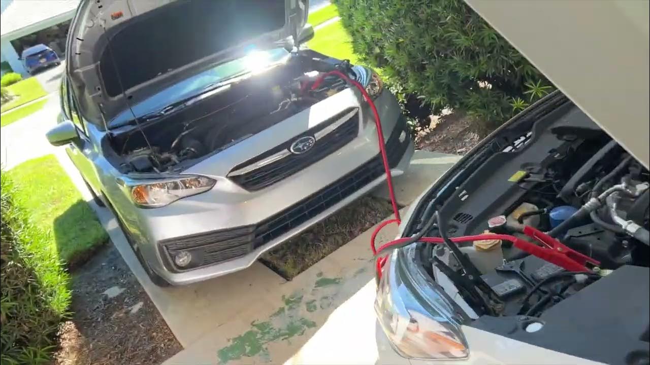 How to jump start a Subaru Impreza - YouTube