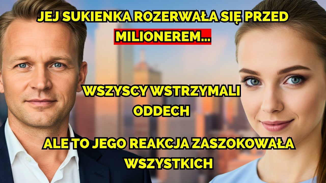 Jej sukienka rozdarła się przed milionerem — ale to jego reakcja zszokowała wszystkich.