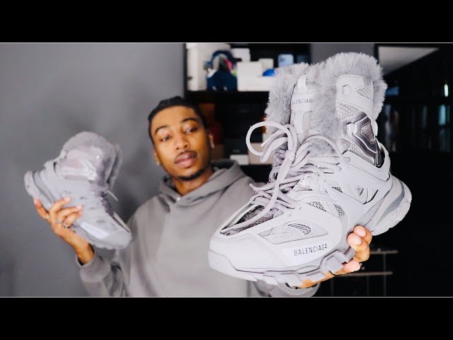 HOW TO STYLE: BALENCIAGA TRACK HIKE FUR-LINED SNEAKERS | REAL  