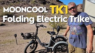 Fun For Everyone! Mooncool TK1 Folding Electric Trike | Great For Camping and RV Travel