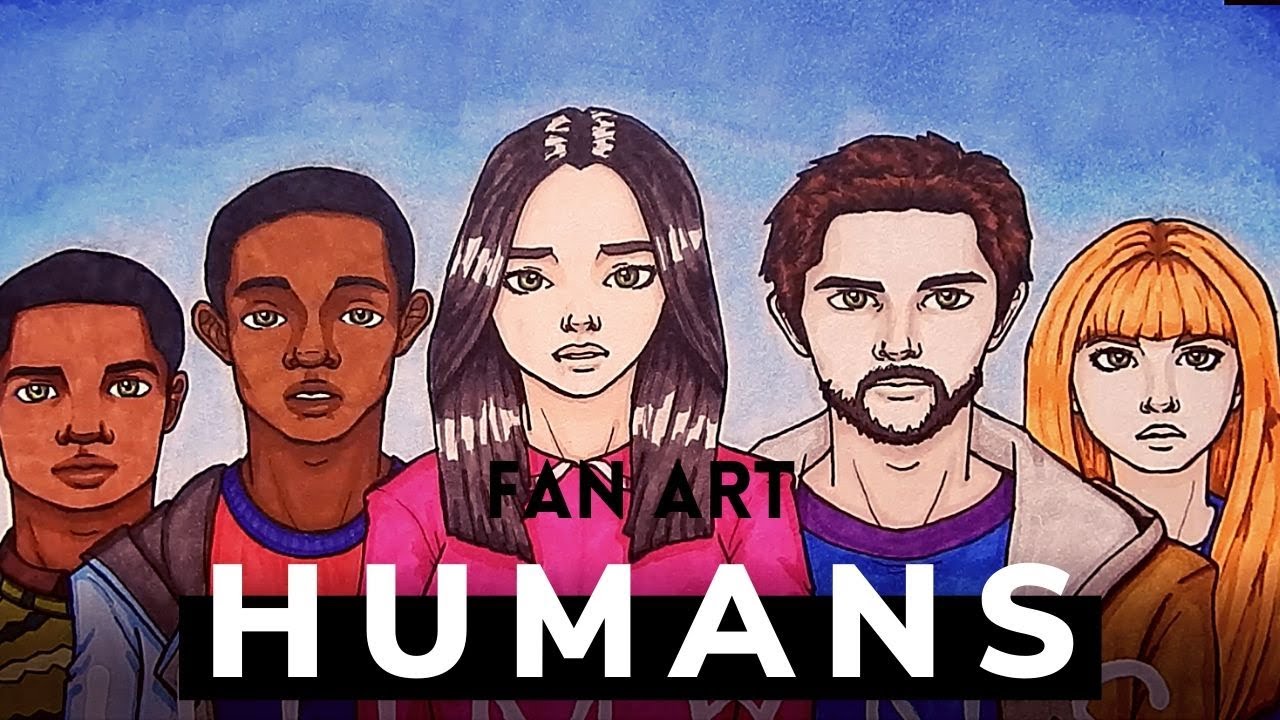 Fan Art: Netflix - Humans (Timelapse) - YouTube