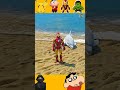 little spiderman save whalemachli #shorts #modsgta5 #shinchangta5