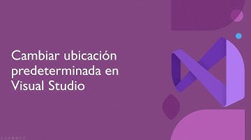 Cambiar la ubicación predeterminada de proyectos en Visual Studio 2019