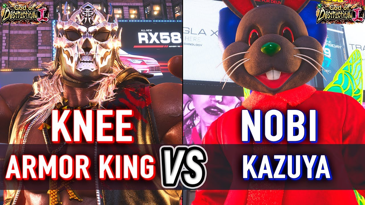 T8 🔥 KNEE (Armor King) vs NOBI (Kazuya) 🔥 Tekken 8 High Level Gameplay