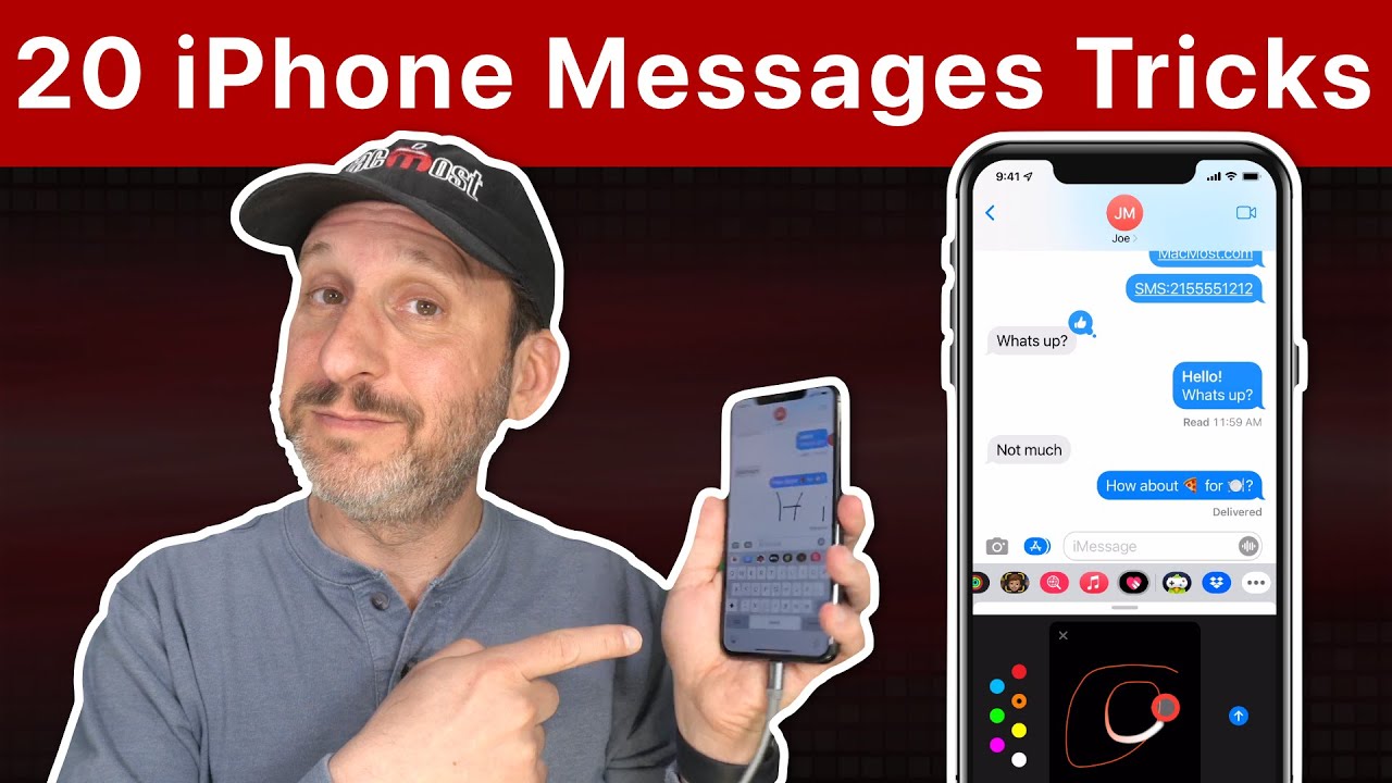 20 Hidden iPhone Messages Features - YouTube