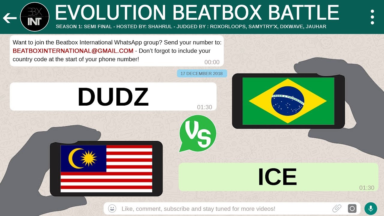 DUDZ 🇧🇷 vs ICE 🇲🇾 | Semi Final | Evolution Beatbox Battle | Season 1