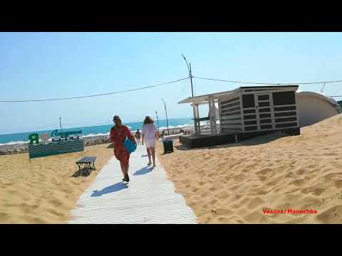 Путешествие с детьми на море/ Восьмой день на море/ отель 'Лазурный берег' 4* Анапа/ Джемете