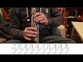 Es ist schon dunkel Böhm Clarinet with Tabs