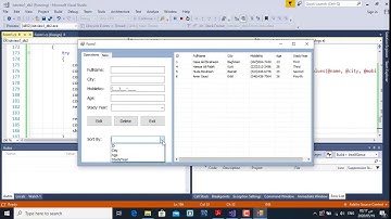 عرض بيانات الطلبة في اداة ListView | سي شارب مع قواعد البيانات | Access Database | c#
