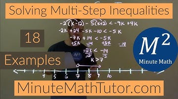 Solving Multi-Step Inequalities | 18 Examples