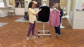 Cuddl Duds Double Plush Velour Tunic Shirt on QVC