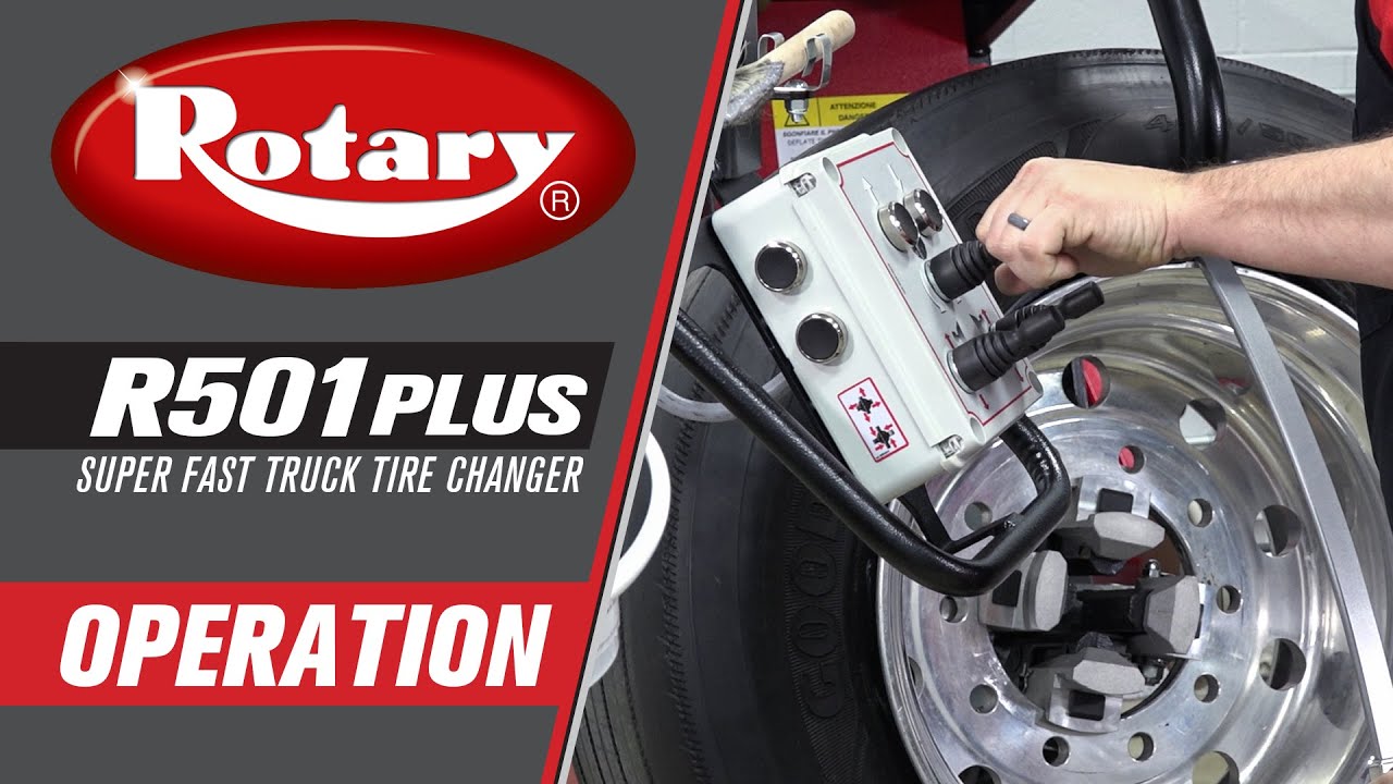 Rotary R501Plus Truck Tire Changer Operation
