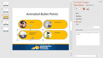 PowerPoint ADA Objects for the Visually Impaired