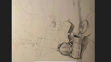 Still Life drawing - Contour line