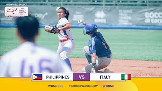 HIGHLIGHTS - Philippines vs Italy – WBSC Women’s Softball World Cup screenshot 3