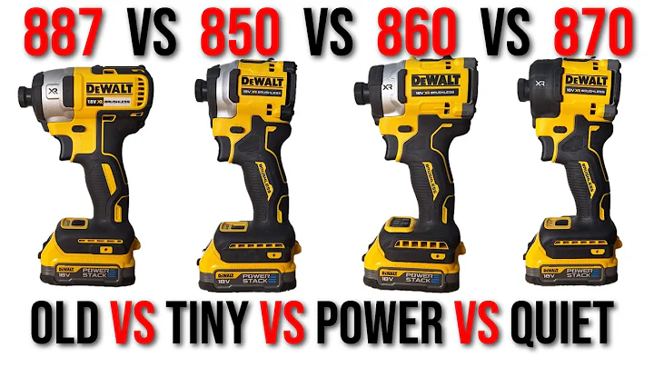 DeWALT DCF870 Quiet Hydraulic Impact Driver VS DeWALTs Other Impact Drivers