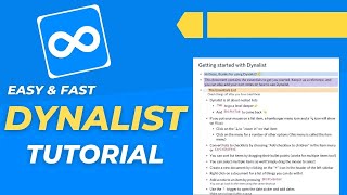 HOW TO USE DYNALIST? [Quick 8min Tutorial For Beginners] screenshot 4