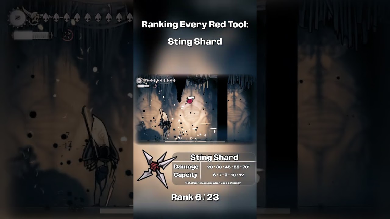 6 место — Осколок Жало | Рейтинг красных инструментов Silksong от худшего к лучшему