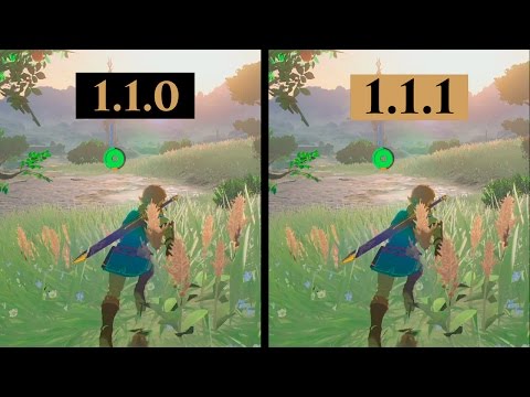Zelda Breath of The Wild | 1.1.0 VS 1.1.1 Update | FRAMERATE FIXED