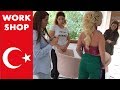 Выездной мастер-класс в Турции. День 2. Греческая коса. Hairstyle workshop in Turkey.