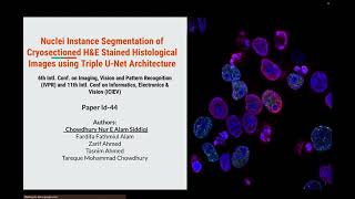 ICIEV IVPR 44: Nuclei Segmentation of Cryosectioned Histological Images Triple U-Net Architecture