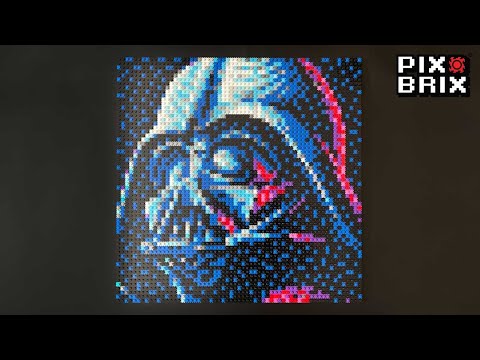 Darth Vader 2D Pixel Art - Star Wars - Pix Brix Instructions