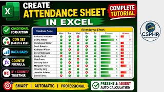 Celebrity 🔥 Create Smart Attendance Sheet in Excel | Full Tutorial 🔥 Wealth