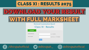 Grade 11 Result 2075