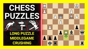 Chess Puzzles to Practice. Themes: Long puzzle, Middlegame, Crushing. Learn Chess