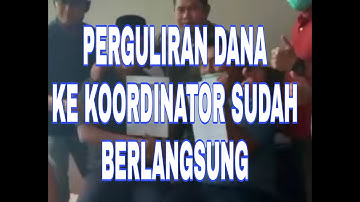 PERGULIRAN DANA AMANAH KE KOORDINATOR SUDAH BERJALAN,SEMOGA KE ANGGOTA SECEPAT NYA