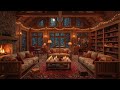 Warm Winter Jazz for Study ❄️ Fireplace Sounds for Deep Focus &amp; Productive Work Flow