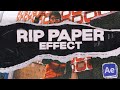 Cration dun pack de transitions rip paper   tutorial free editing pack