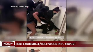 Video captures violent scene at Fort Lauderdale airport